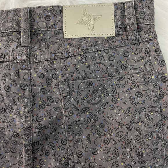 BCBGeneration juniors size 23 gray skirt fruit polka dot - Picture 7 of 10